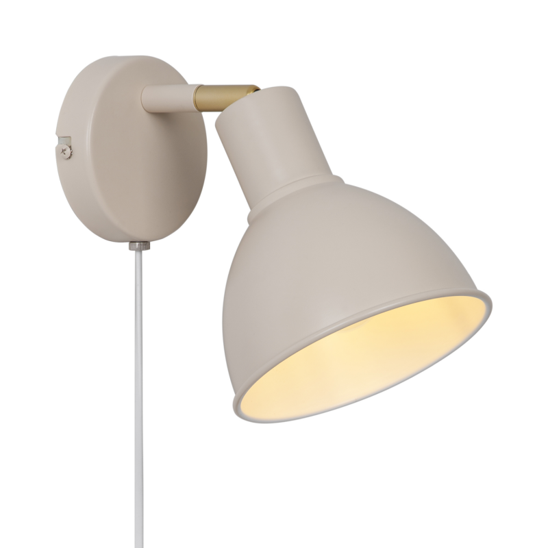 Nordlux Pop dekorative Wandleuchte Beige E27 dimmbar schlichtes Design